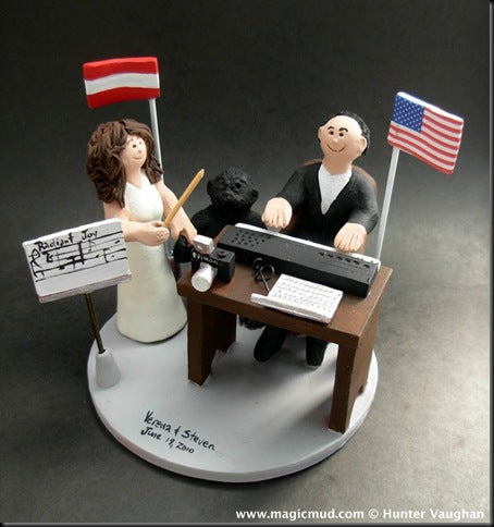 Wedding Cake Topper of the Day....Conductor's Cake Topper