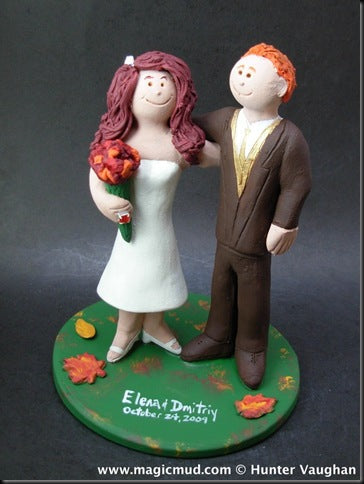 Fall Wedding Cake Topper