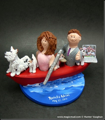 Flute Player’s Wedding Cake Topper