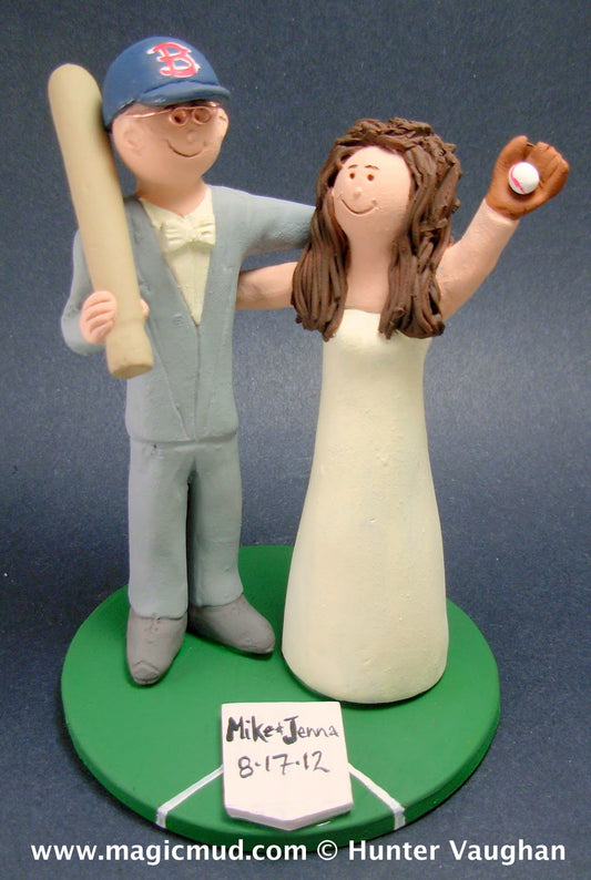 Groom in a Grey Suit Wedding Cake Topper