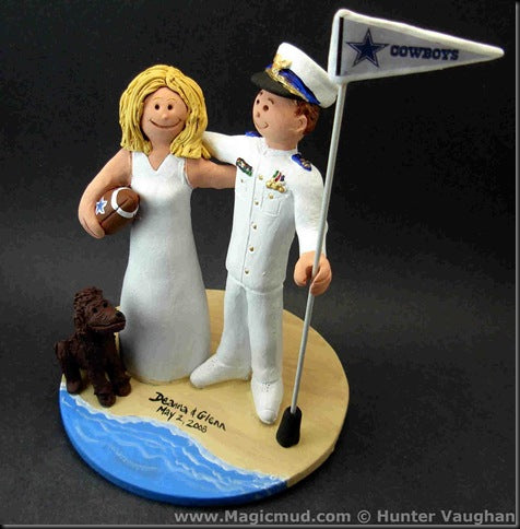 Wedding Cake Topper of the Day... Groom in Military Uniform Cake Topper