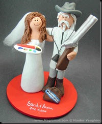 Wedding Cake Topper of the Day...University of Mississippi Cake Topper