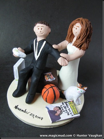 XBox 360 Video Gamers Wedding Cake Topper