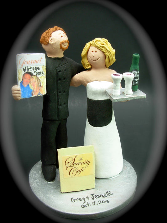 Wine Lover's Wedding Cake Topper - Video