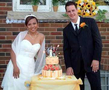 Guitarist's Wedding Cake Topper