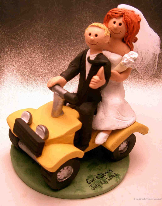 ATV Riders Wedding Cake Topper