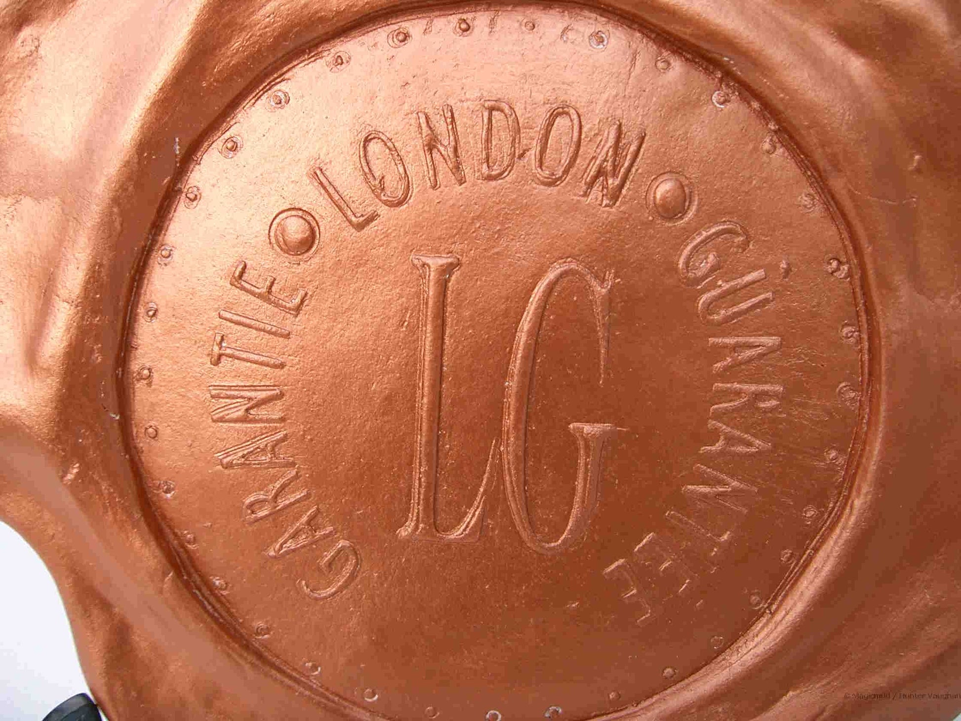 close up of imprinted logo