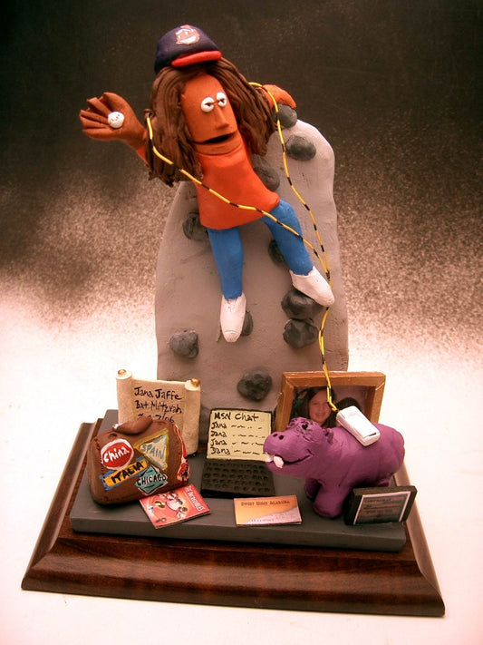 Personalized Bat Mitzvah Cake Topper/Figurine