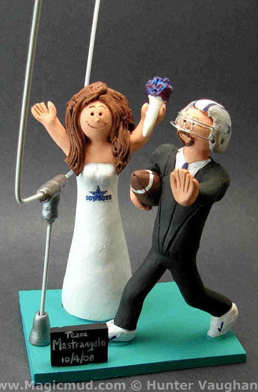 Cheerleader Wedding Cake Topper
