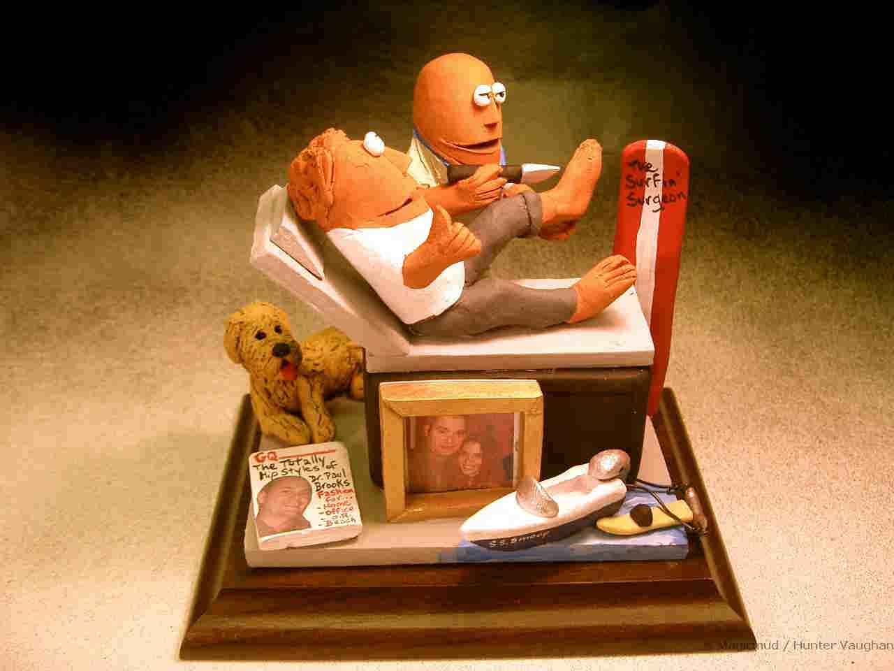 Ceramic Figurine Unique gift for Podiatrist