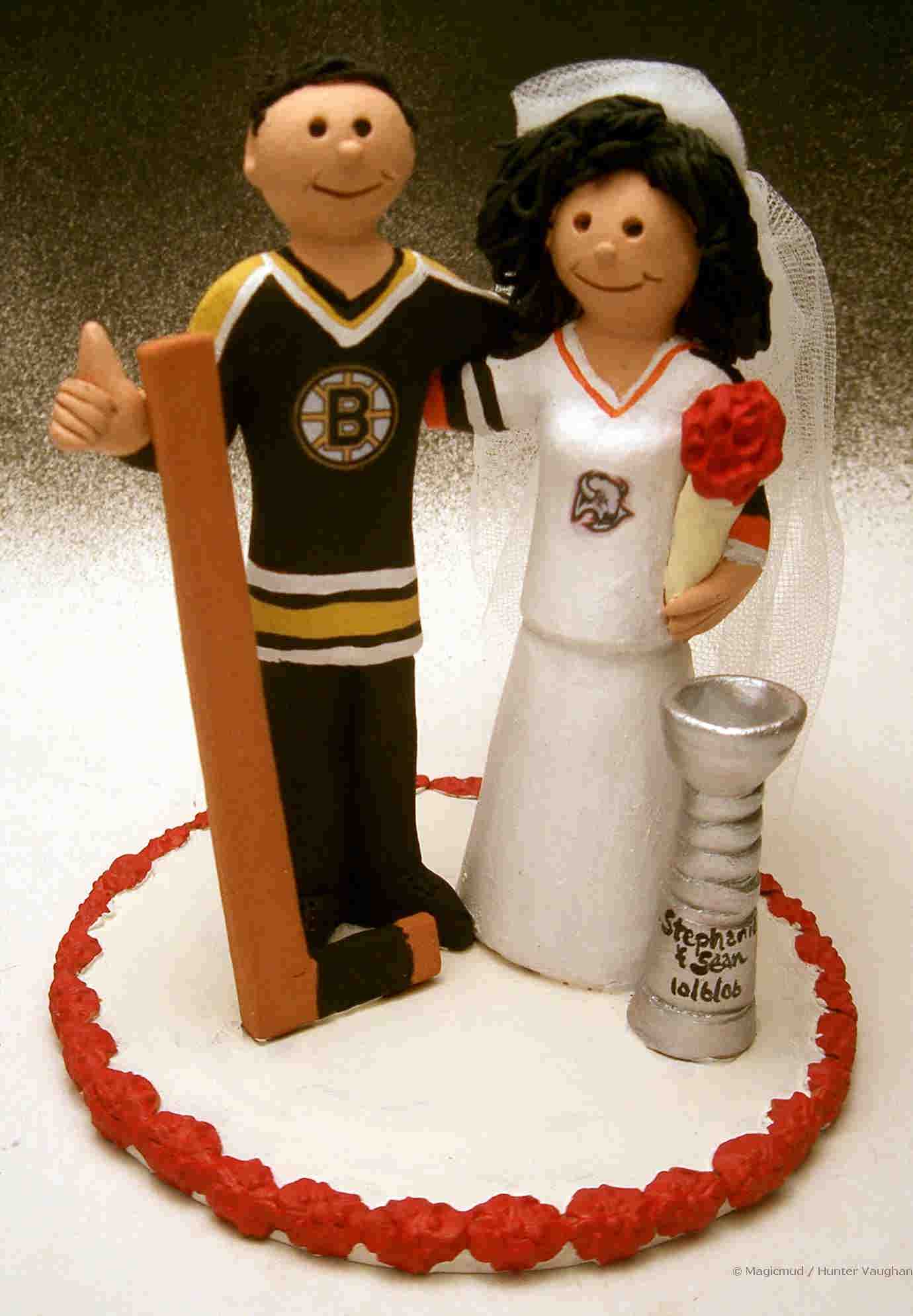 NHL Themed Wedding Cake Topper