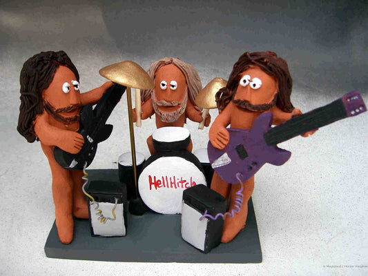 Custom made figurines for rock band