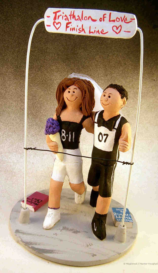 Runner's Wedding Cake Topper