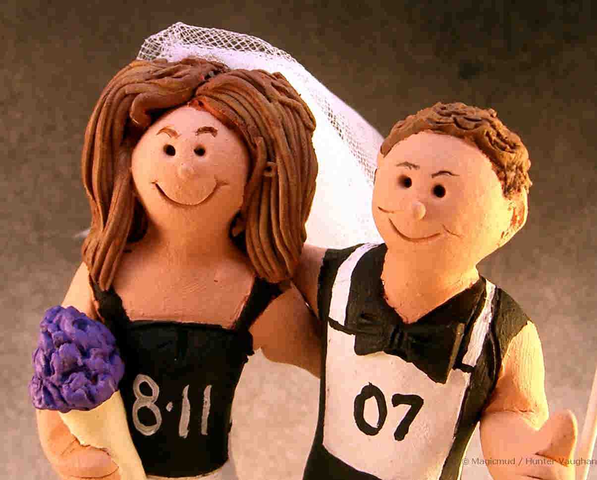 Runner's Wedding Cake Topper
