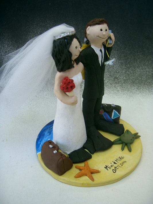 Scuba Divers Wedding Cake Topper