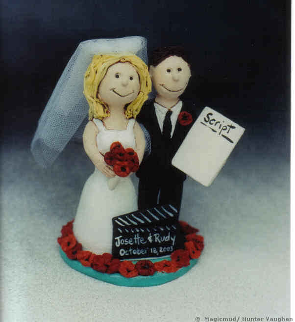 Wedding Cake Topper for Couple in Film Business