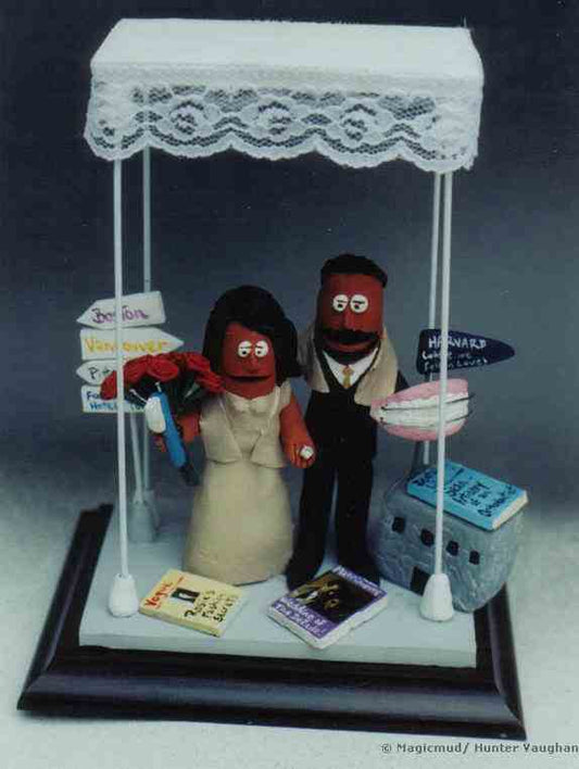 Wedding Cake Topper for Jewish Dentist and Bride