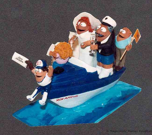 Yacht's Man's Wedding Cake Topper