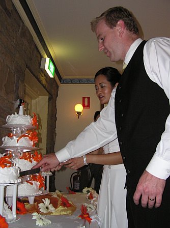 Cricket Player's Wedding Cake Topper
