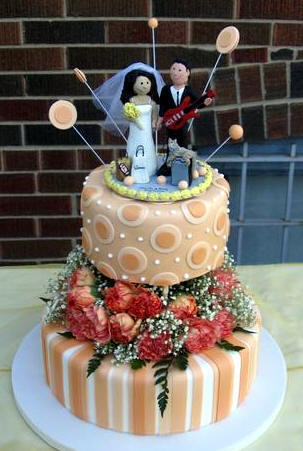 Guitarist's Wedding Cake Topper