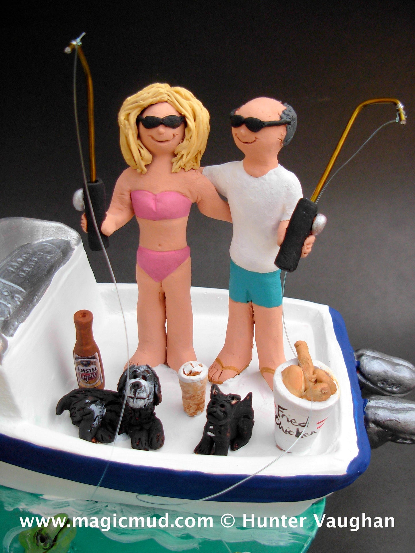 SailBoat Wedding Cake Topper, Yachting Wedding Cake Topper - Sailor's Wedding Cake Topper- MotorBoat Wedding Cake Topper