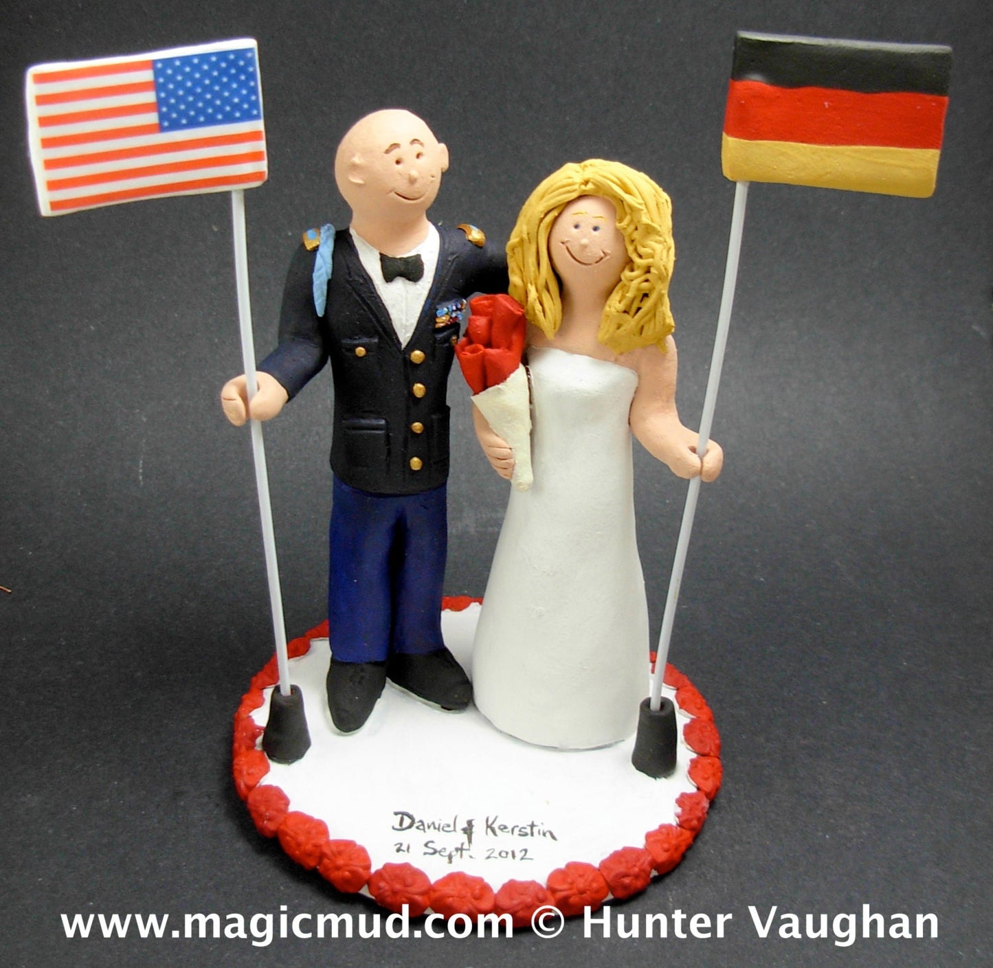 Army Groom In Uniform Wedding Cake Topper, Dress Blues Uniform Wedding Cake Topper, Beer Stein Wedding Cake Topper, Army Wedding Cake Topper