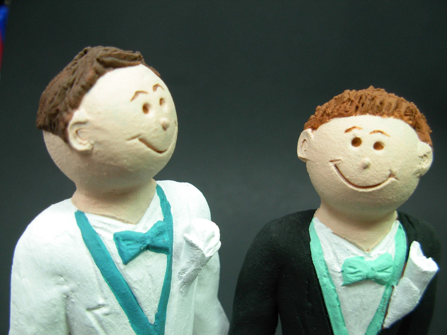 Customized same sex wedding cake topper, Gay Wedding Cake Topper, Caketopper for 2 Men, Two Grooms Caketopper, Gays Wedding Cake Topper - iWeddingCakeToppers