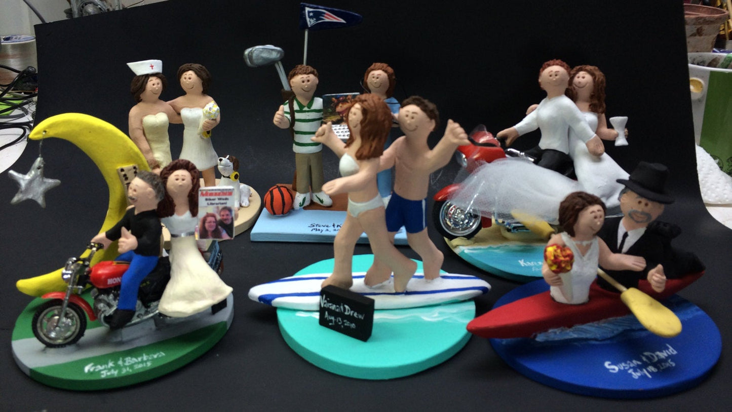 Sailboat Wedding Cake Topper, Yacht Wedding Cake Topper, Power Boat Wedding Cake Topper - iWeddingCakeToppers