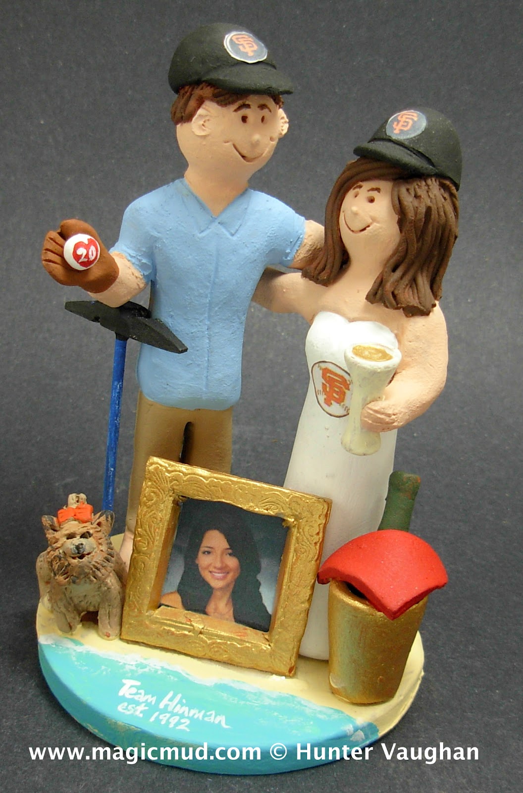 20th Wedding Anniversary Cake Topper