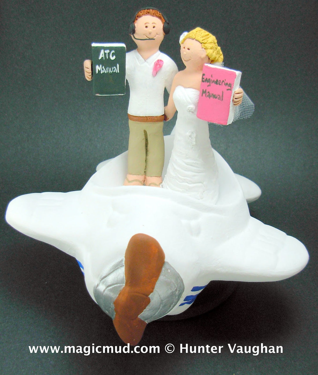 Air Traffic Controllers Wedding Cake Topper