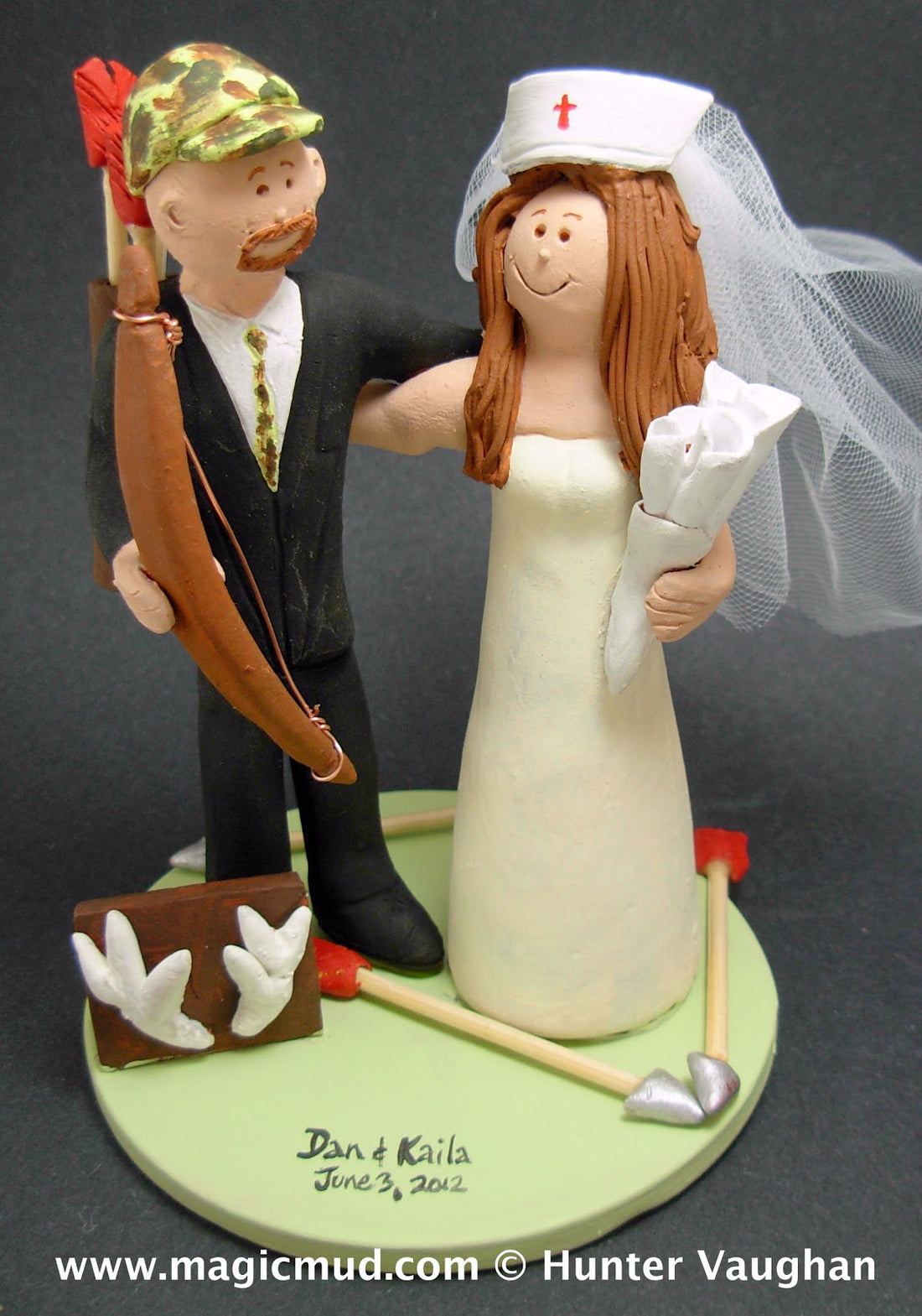 Archers Wedding Cake Topper