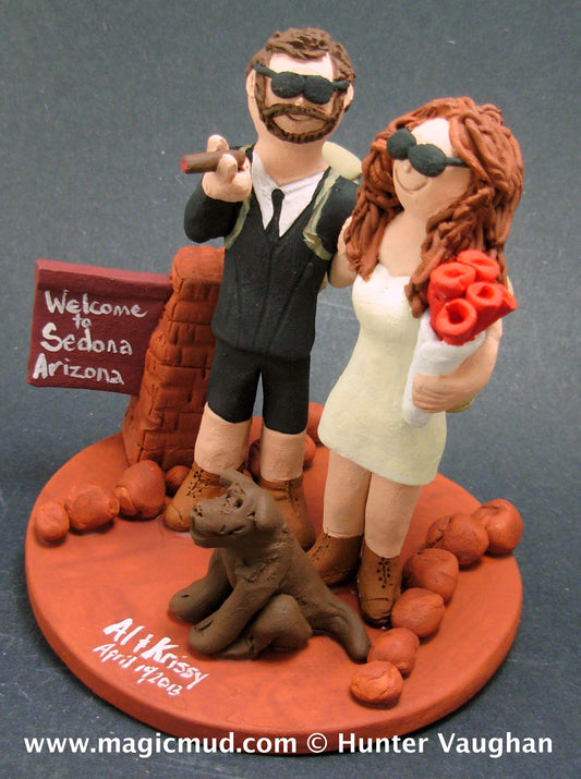 Desert Theme Wedding Cake Topper