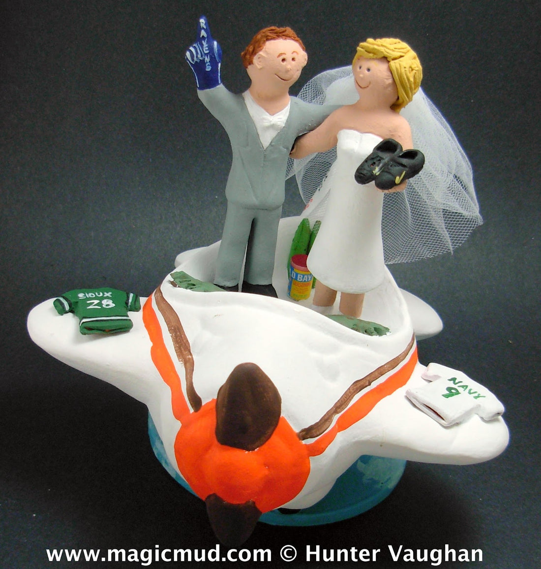 Baltimore Ravens Wedding Cake Topper