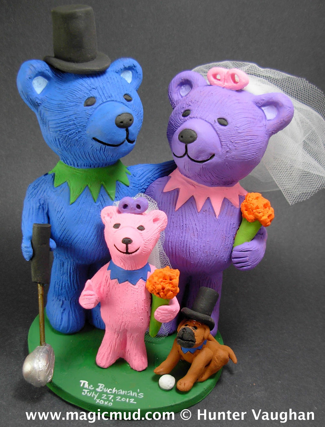 Bear Family Wedding Cake Topper