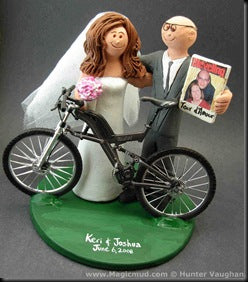 Wedding Cake Topper of the Day...Bicycle Cake Topper