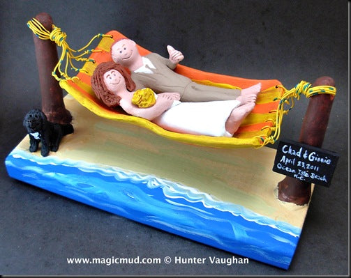 Hammock Wedding Cake Topper