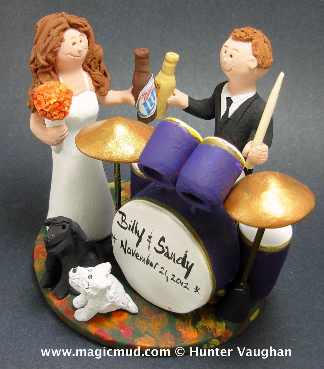 Cake Topper for a Fall Wedding