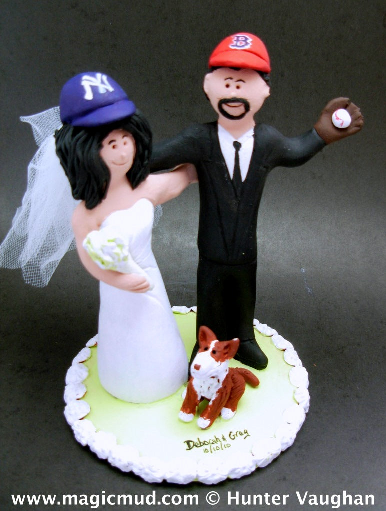 VIDEO - Baseball Wedding Cake Toppers