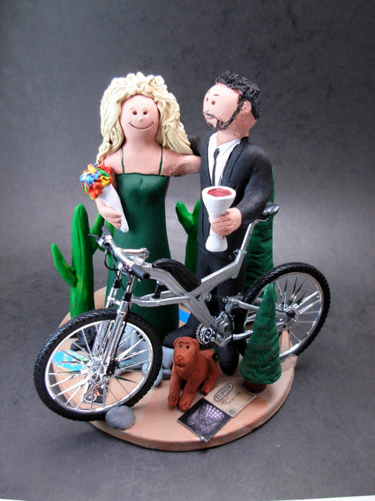 VIDEO - Bicyclist's Wedding Cake Toppers