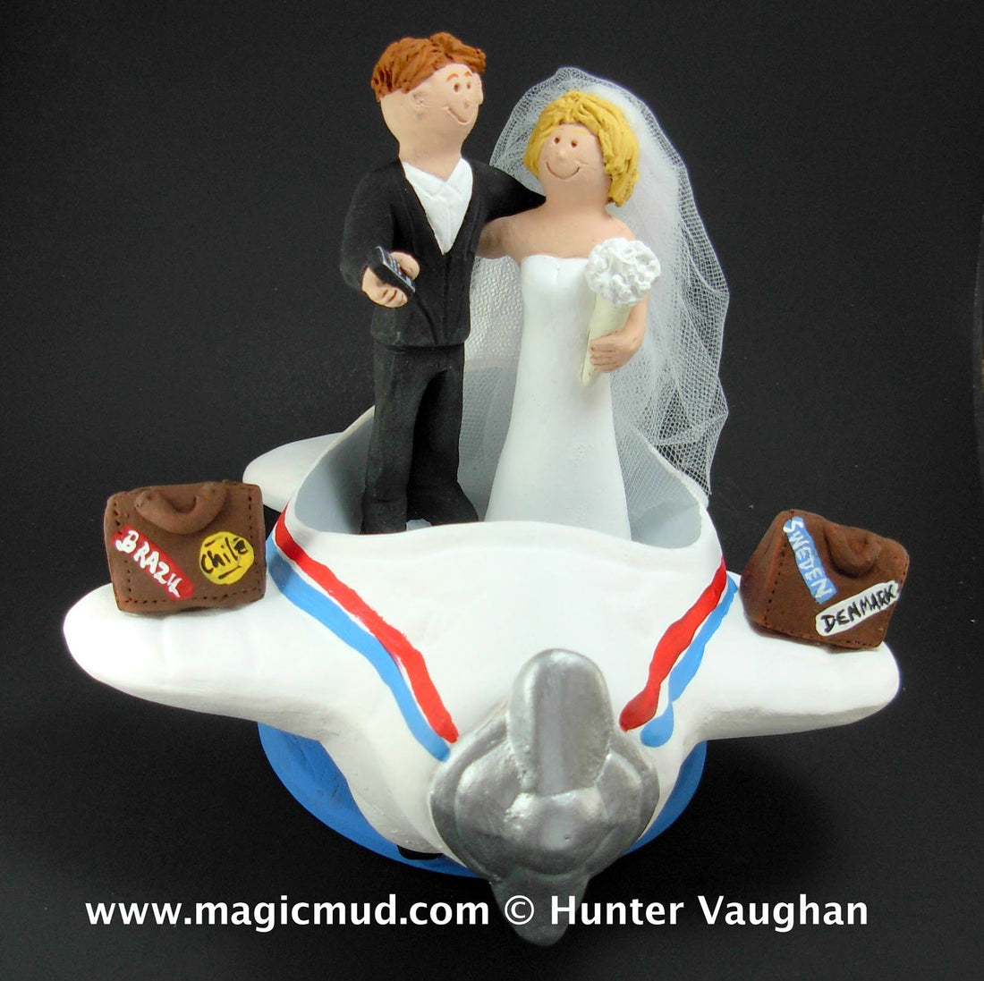 Destination Wedding Cake Topper