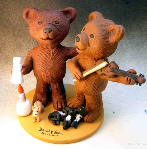 Wedding Cake Topper of the Day....Gay Bear's Cake Topper