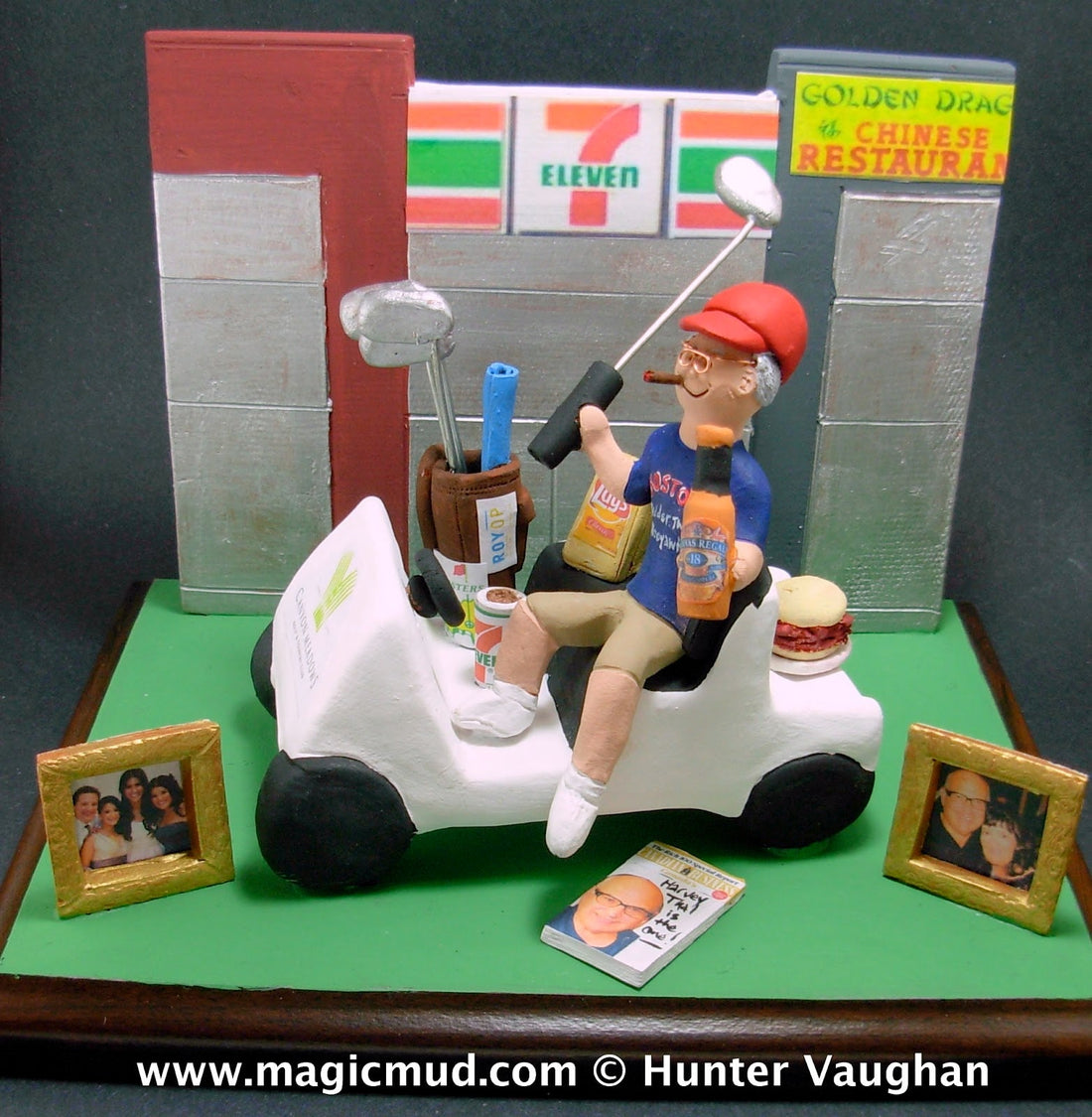 Golfing Dad's 65th Birthday Cake Topper