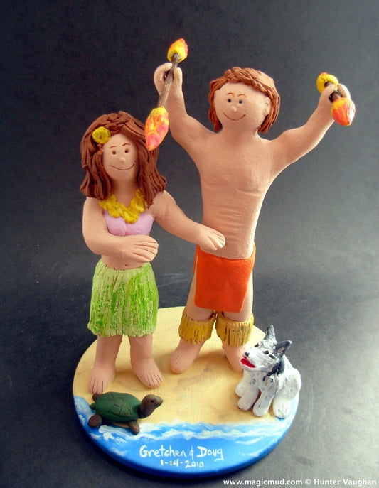 VIDEO - Wedding on a Beach Cake Toppers