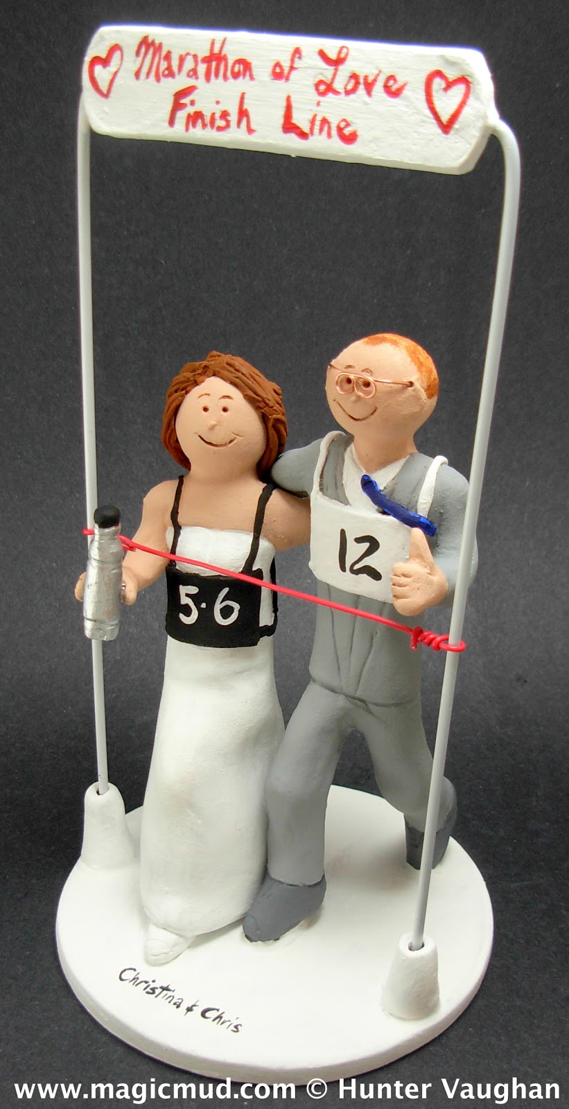 Wedding Cake Topper for Joggers