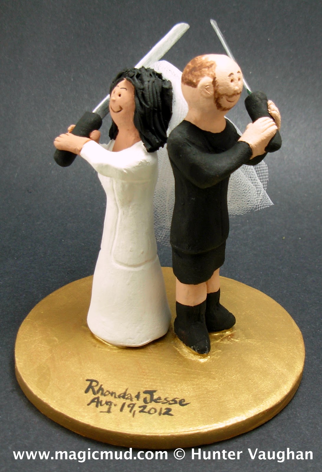 Katana Samurai Swords Wedding Cake Topper