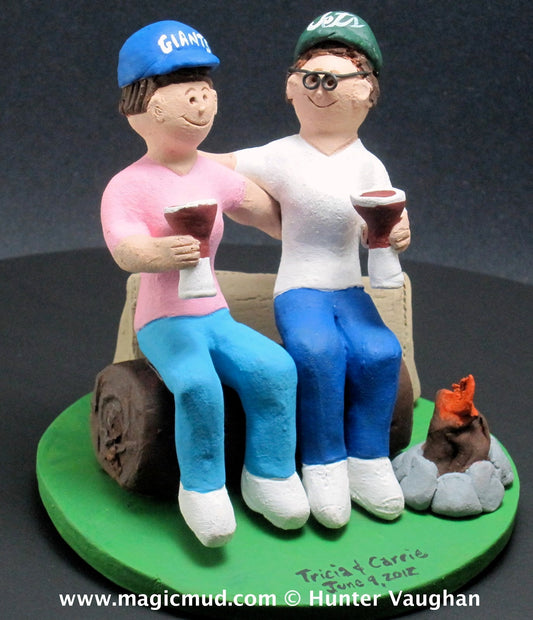 Lesbian Campers Wedding Cake Topper