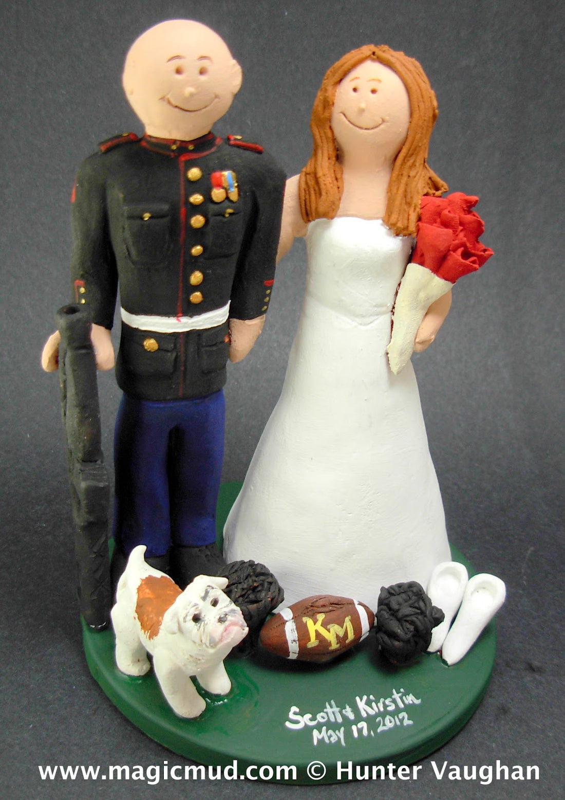 Marine's Wedding Cake Topper