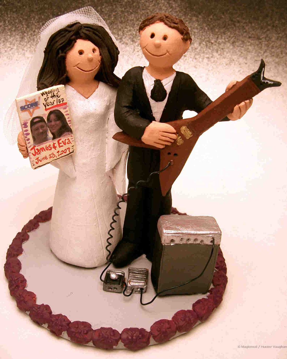 Wedding Cake Topper of the Day...Musician's Cake Topper