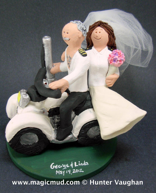 Off Road Riders Wedding Cake Topper