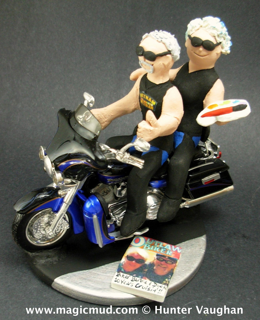 Outlaw Bikers Wedding Cake Topper